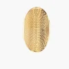 Anillo ajustable de acero dorado