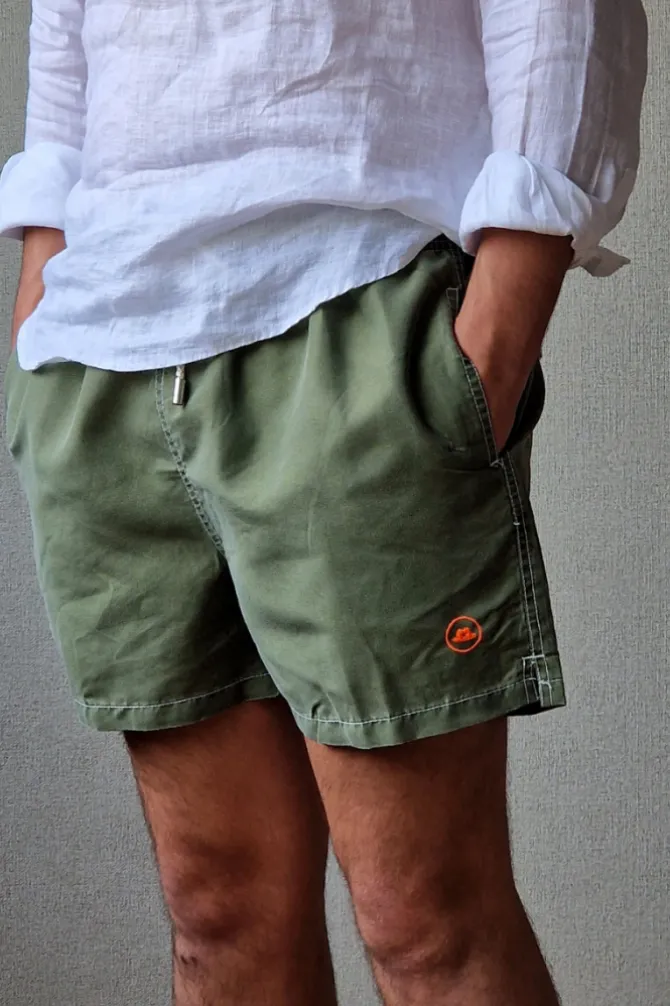 Bañador de hombre verde militar