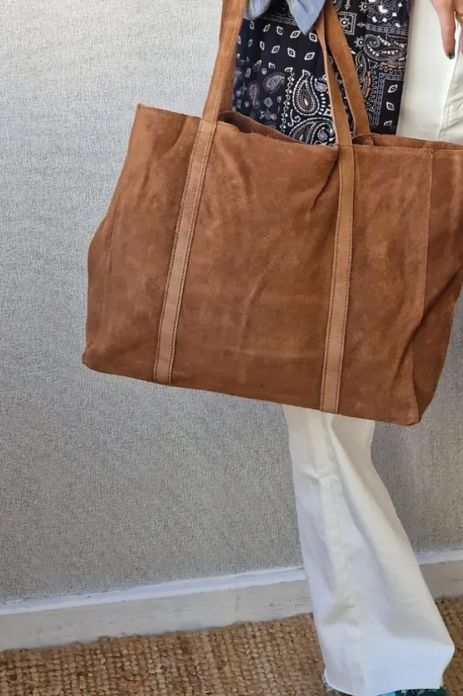 Bolso ante shopping camel