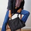 Bolso ante shopping negro