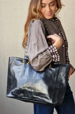 Bolso asas tachuelas negro