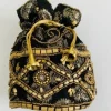 Bolso bombonera negra y dorado
