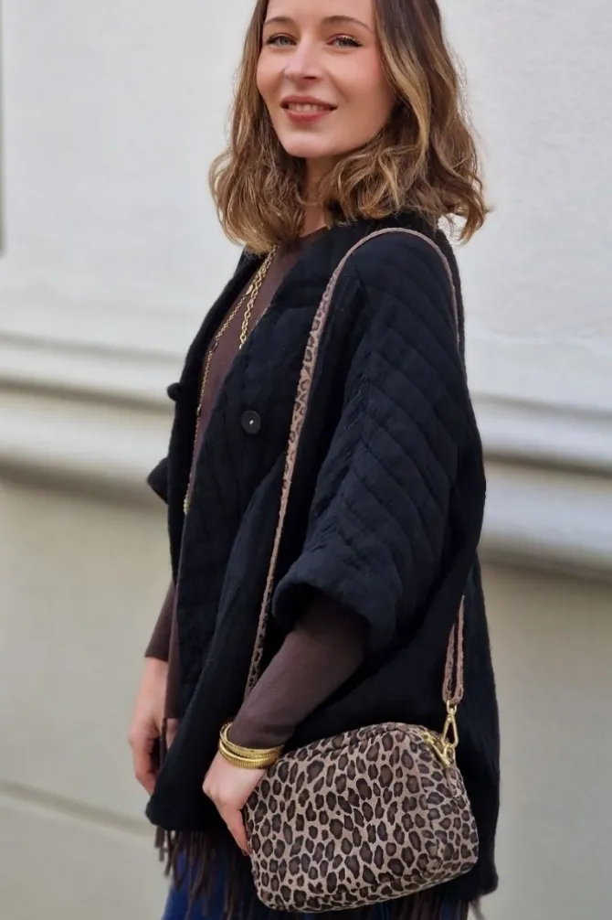 Bolso de piel animal print