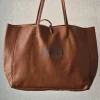 Bolso de piel modelos shopping camel con opción de personalizarlo