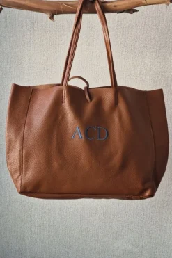 Bolso de piel modelos shopping camel con opción de personalizarlo