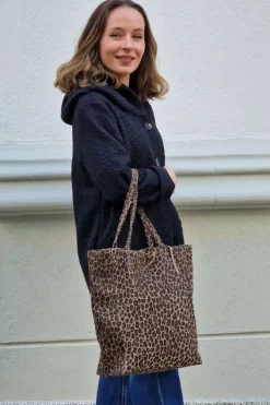 Bolso de piel shopping animal print