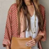 Bolso piel camel con cadena dorada