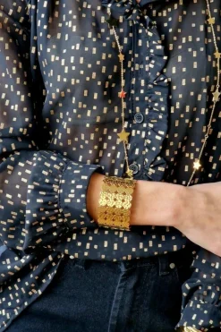 Brazalete de acero corazones