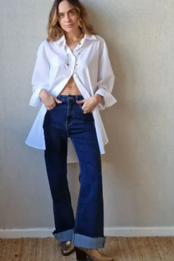 Camisa oversize básica blanca