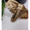 Cinturón de piel negro con hebilla cabeza de elefante