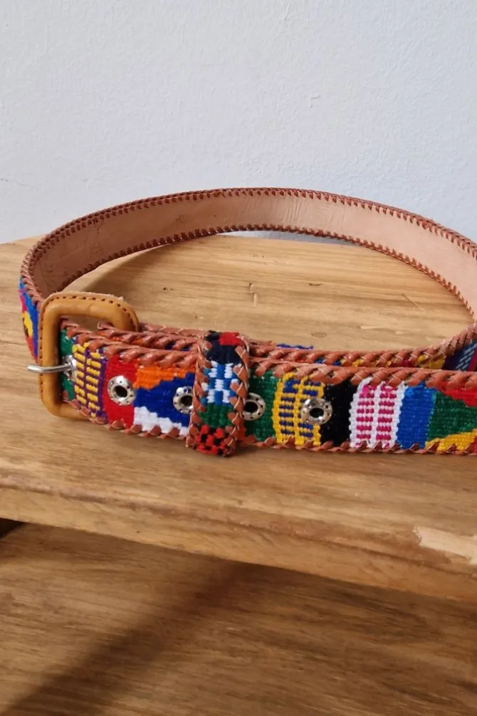 Cinturón unisex kilim multicolor