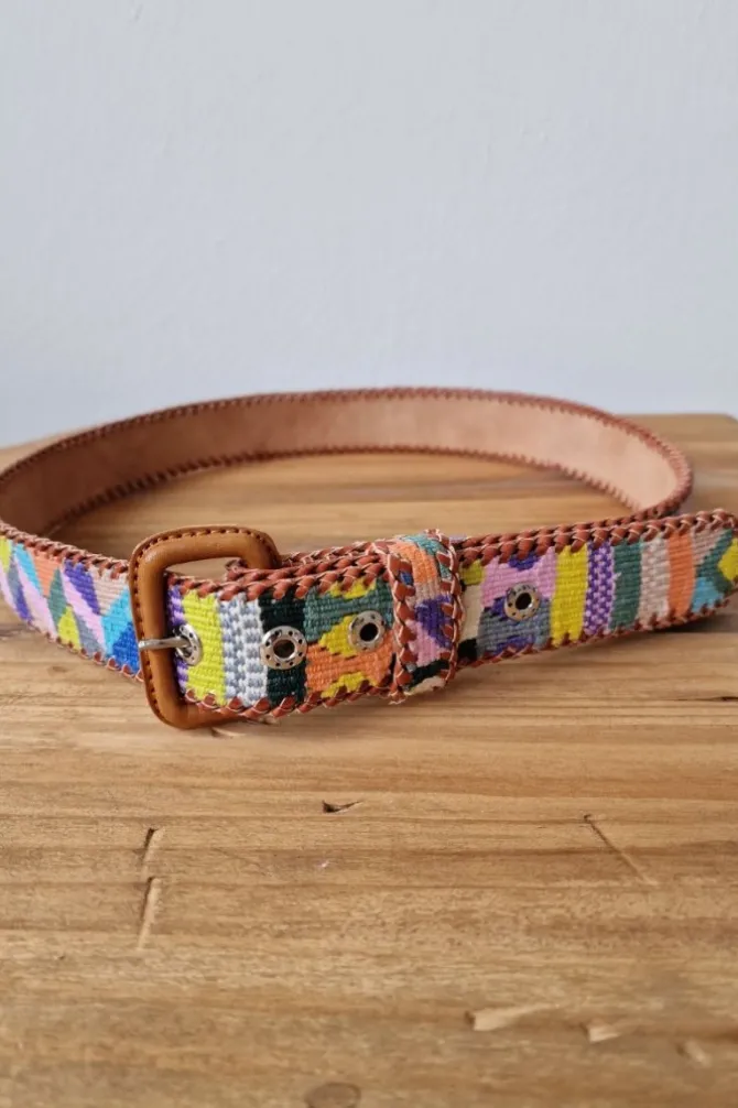 Cinturón unisex kilim multicolor