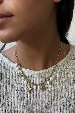 Collar abalorios y estrella de mar