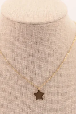 Collar acero estrella d Dorado
