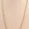 Collar acero largo 60cm Dorado