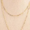 Collar largo de corazones