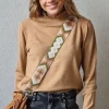 Correa para bolsos camel y verde