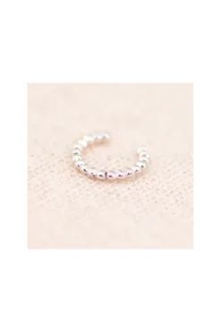 EAR CUFF PLATEADO BOLITAS