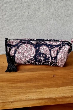 Estuche /neceser pequeño estampado telas Indias