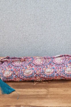 Estuche /neceser pequeño estampado telas Indias rosa