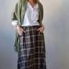 Falda de cuadros verde
