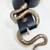 Hebilla dorada de serpiente larga