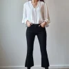 Jeans flare push up negro