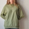Jersey oversize de manga murciélago verde