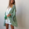 Kimono estampado color verde