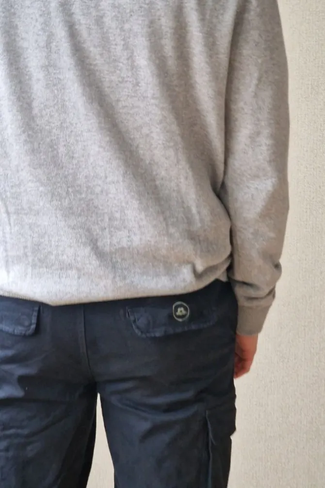 Pantalón cargo azul marino hombre