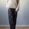 Pantalón de cuadros grandes negro
