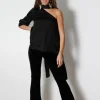 Pantalón de tercipelo negro