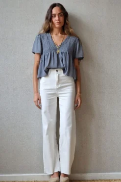 Pantalón vaquero blanco