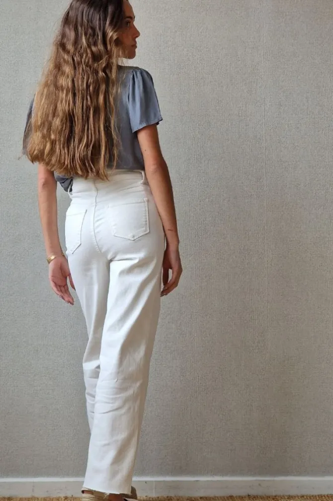 Pantalón vaquero blanco