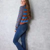Pantalón vaquero largo acampanado