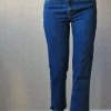 Pantalón vaquero recto azul jeans