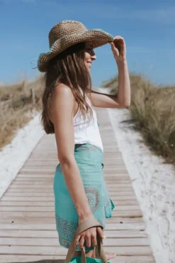 Pareo grande verde mint
