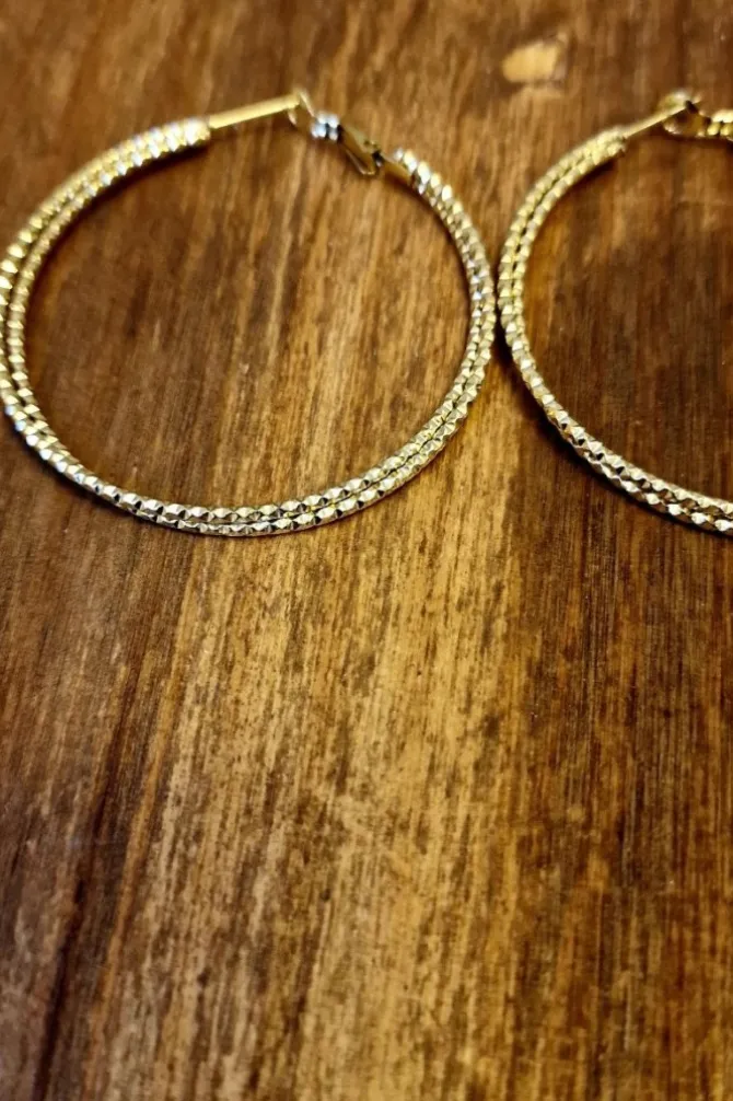 Pendiente aros grandes