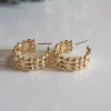Pendientes aro dorado