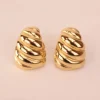 Pendientes caracola Dorado