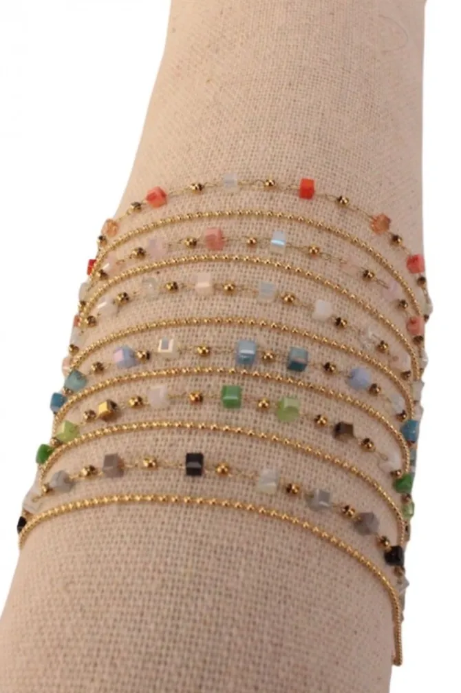Pulsera ajustable de acero variada