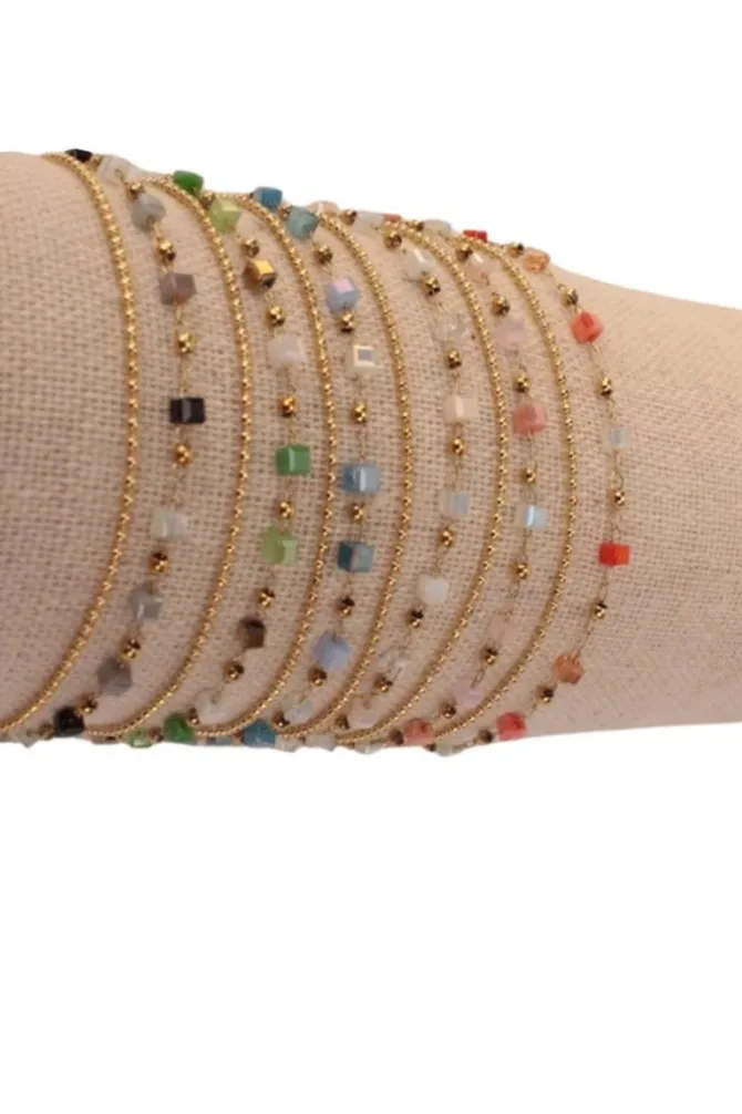 Pulsera ajustable de acero variada