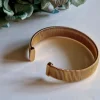 Pulsera de acero ancha