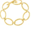 Pulsera eslavones de acero dorado